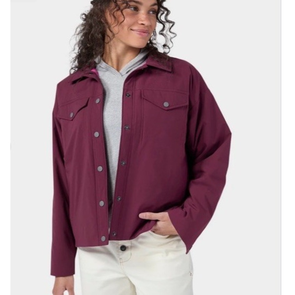 NWT Stio Women's Overstory Insulated Snap Shirt Jacket Aubergine Sz S - $228 New